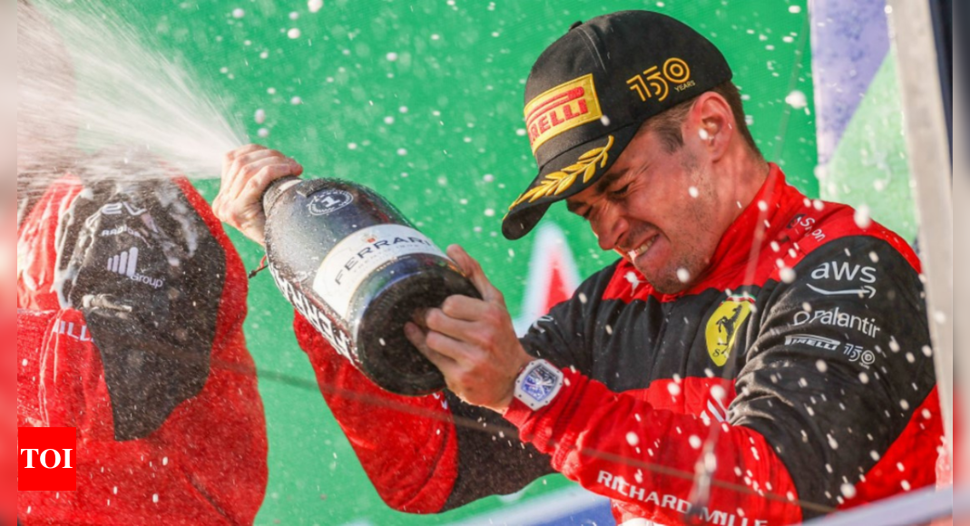 F1 2022: Charles Leclerc takes grand slam in Melbourne while Verstappen's  woes continue - Times of India