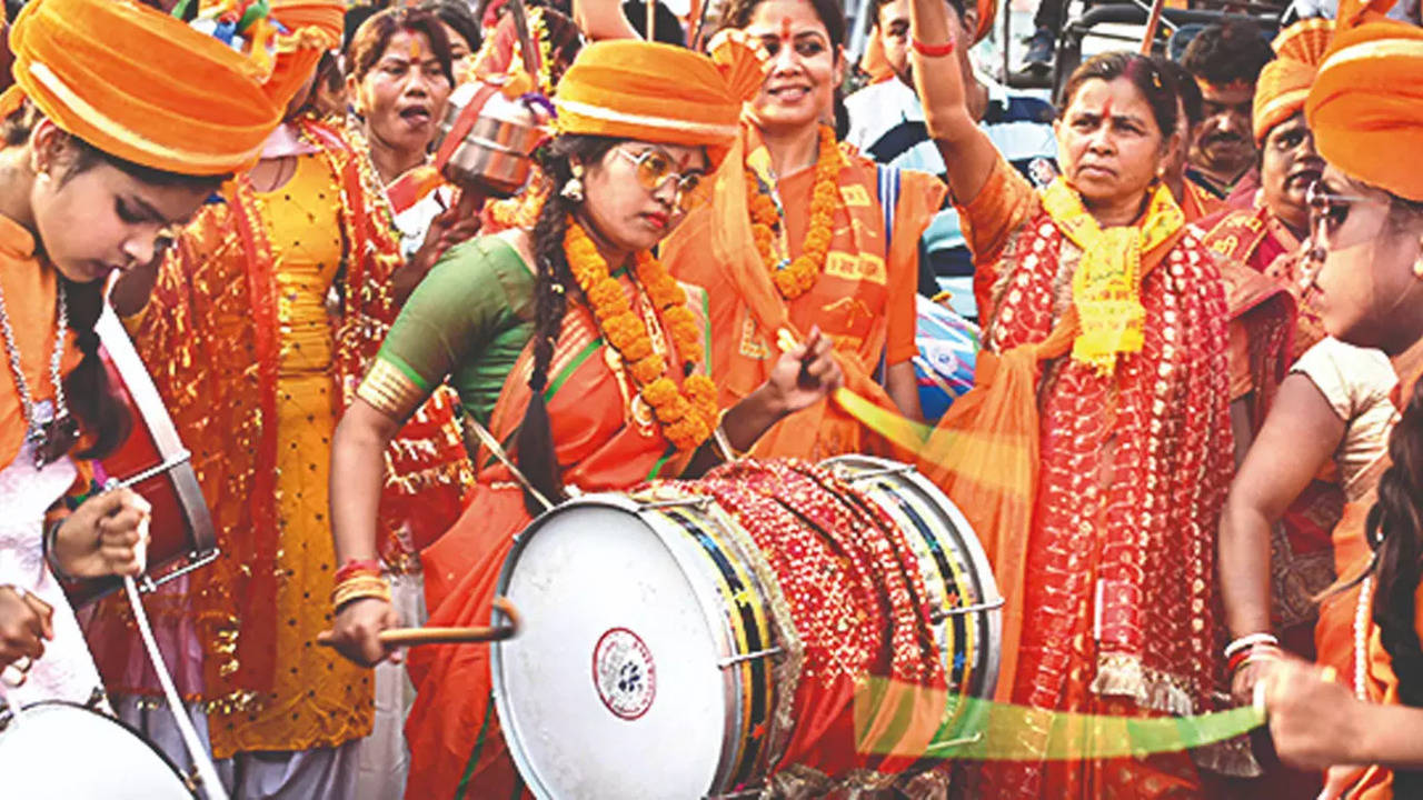City Turns Saffron On Ram Navami | Ranchi News - Times of India
