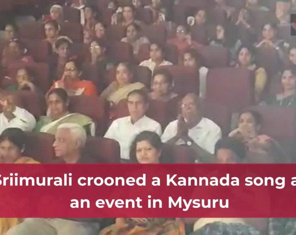 
Sriimurali sang a popular Kannada number at an event in Mysuru
