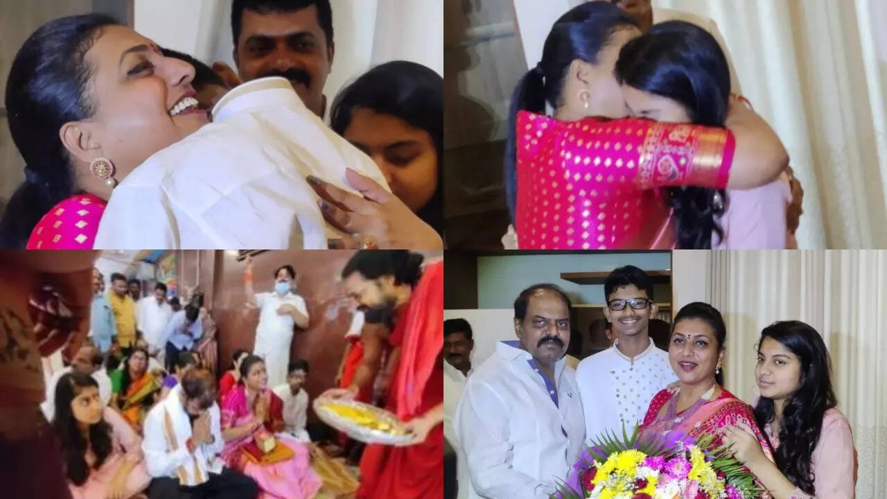 Former Jabardasth judge RK Roja shares pictures with kids and family after  being inducted into AP CM Jagan's new cabinet; set to quit TV - Times of  India