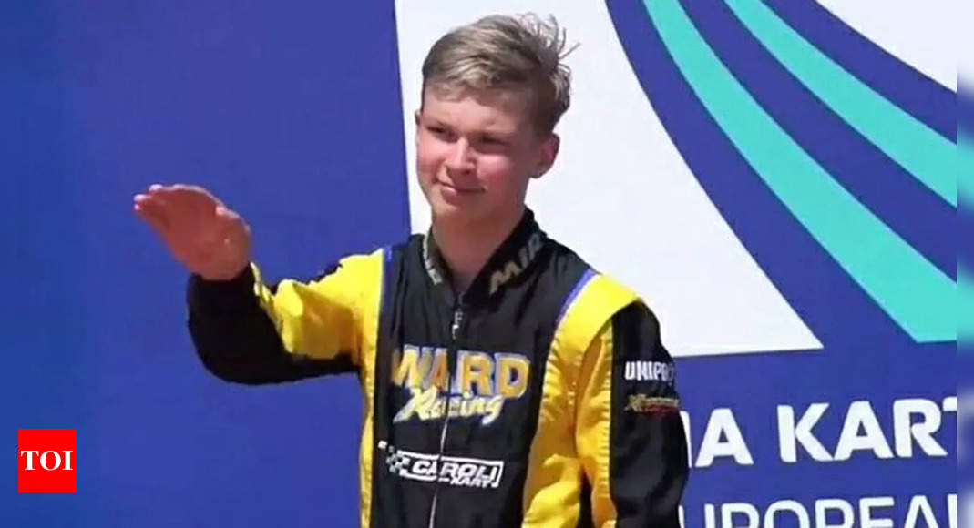 Teenage Russian karter investigated by FIA for podium salute | Racing News – Times of India