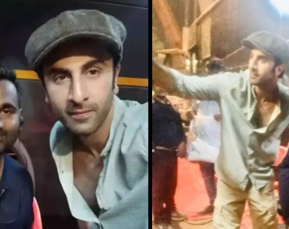 
Amid marriage rumours, Ranbir Kapoor clicks happy pictures with a crew member on the sets of Luv Ranjan’s next
