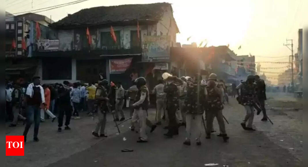 MP Ram Navami Violence Vehicles Torched Amid Curfew In Khargone 95 