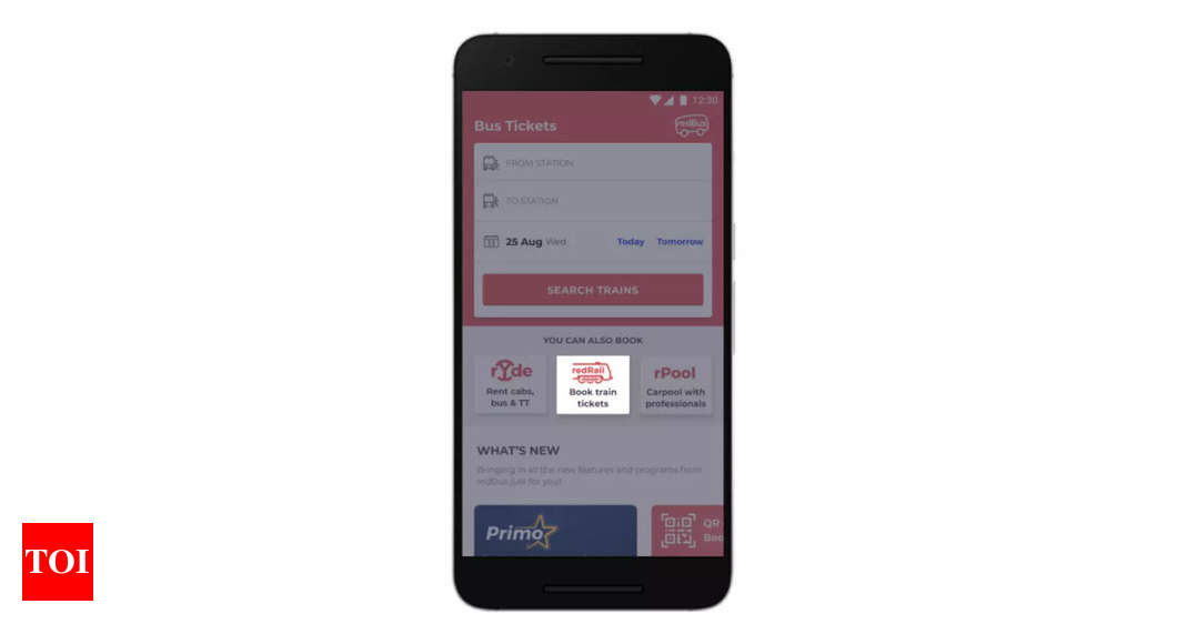RedBus announces a new online train booking app in India: Features, offer and other details – Times of India