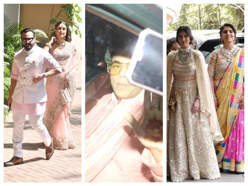 Ranbir Kapoor- Alia Bhatt wedding: Kareena Kapoor Khan, Karan Johar, Luv Ranjan and others arrive in style – Photos