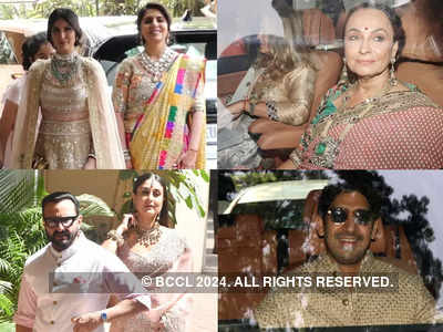 Ranbir Kapoor-Alia Bhatt Wedding: Neetu Kapoor, Soni Razdan and guests arrive in style for white and gold theme wedding ceremony