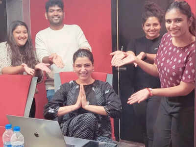 Samantha completed dubbing for Kaathu Vaakula Rendu Kadhal