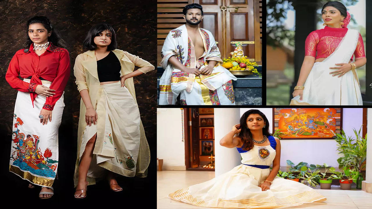 Onam Special Kasavu Churidar Designs |Traditional Dress Designs  |Razanfashion - YouTube