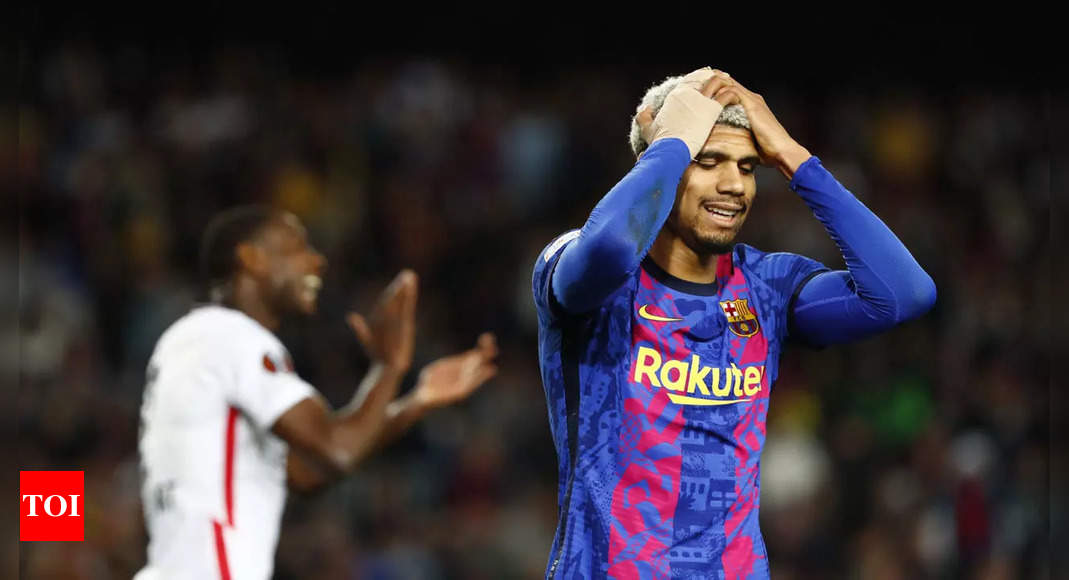 Stunned Barcelona ousted by Eintracht Frankfurt in Europa League, West Ham United and Rangers reach semis | Football News – Times of India
