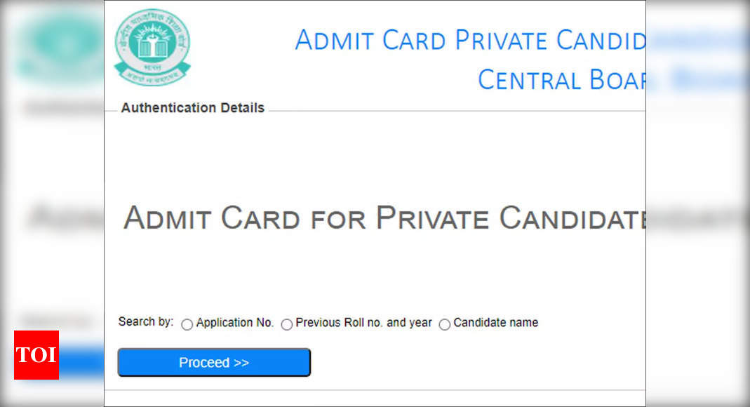 CBSE Term-2 Admit Card 2022 For Private Candidates Released @ Cbseit.in ...