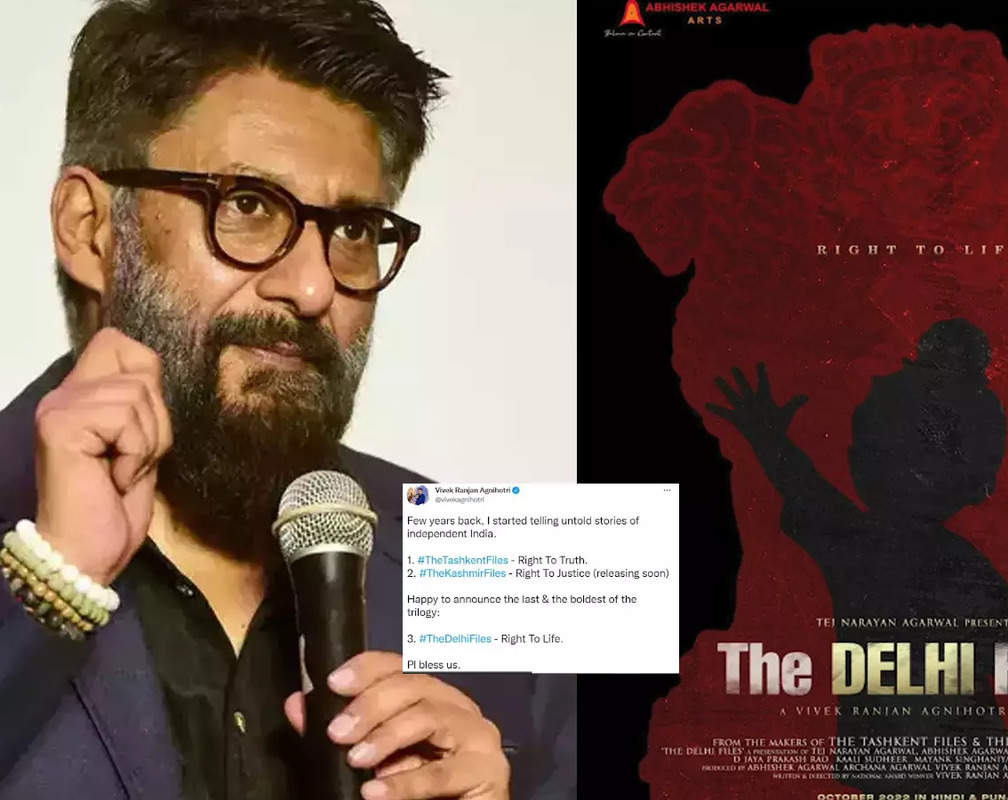 
After 'The Kashmir Files', it's time for 'The Delhi Files'! Vivek Ranjan Agnihotri announces his new film saying, 'it's important to make people aware of the GENOCIDE'
