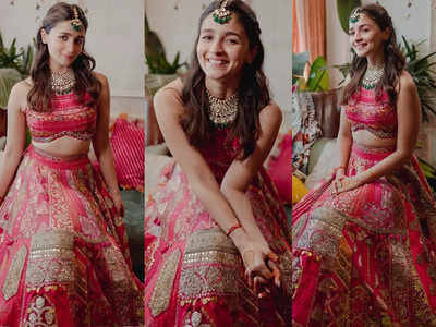 Alia Bhatt's Best Manish Malhotra Bridal Lehenga Looks | Zee Zest