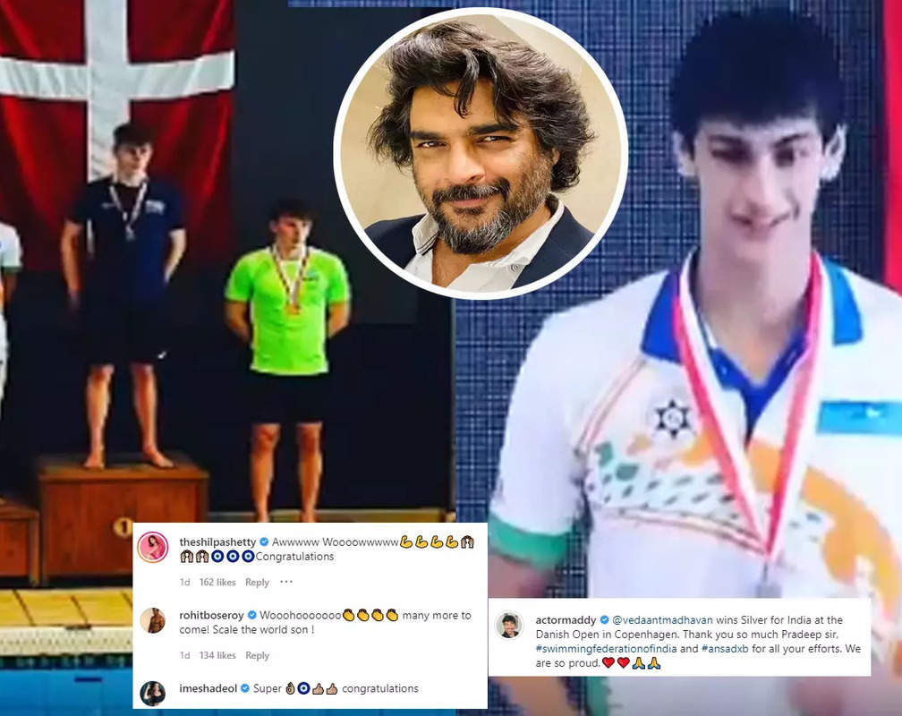 
R Madhavan's son Vedaant Madhavan wins silver medal at Danish Open in Copenhagen; Darshan Kumar, Shilpa Shetty, Rohit Roy and others write, 'So proud of you'
