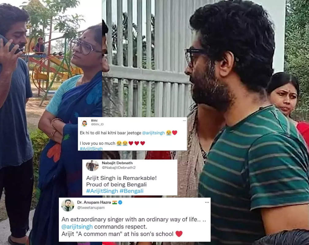 
Singer Arijit Singh's pictures waiting outside son's school in simple clothes and slippers go viral, a fan says 'Ek hi to dil hai kitni baar jeetoge'

