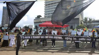 Sri Lankans protests against govt project 'Go Gota Go' outside Presidents' office
