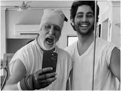 Amitabh Bachchan cheers for his grandson Agastya Nanda as he starts working on his debut project ‘The Archies’