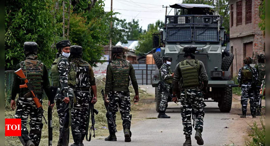 Terrorists fire on security forces in Jammu and Kashmir’s Shopian | India News – Times of India