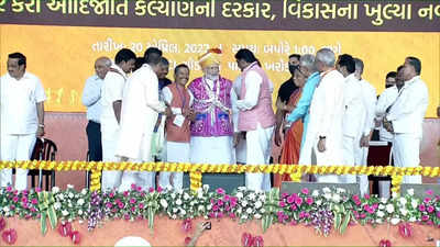 PM Modi inaugurates various developmental projects in Gujarat's Dahod, Panchmahal