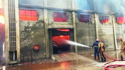 3 industrial units go up in flames in district, suffer heavy damages