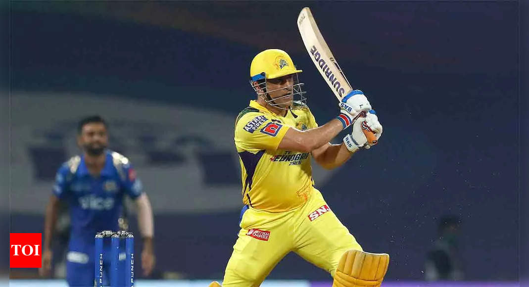 MS Dhoni: IPL 2022, CSK vs MI; Vintage MS Dhoni stuns Mumbai Indians | Cricket News – Times of India