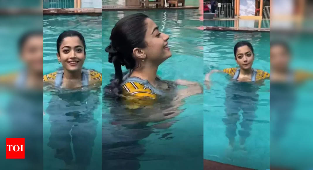 Swimming Pool Me Rep Videos - Rashmika Mandanna's swimming pool video goes viral | Tamil Movie News -  Times of India