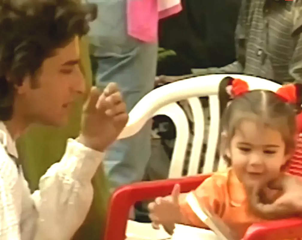 
Flashback Friday! Childhood video of Sara Ali Khan playing with daddy Saif Ali Khan on film sets goes viral
