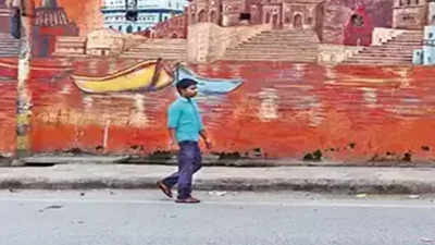 Painted walls and selfie points at revamped Pusa Road roundabout