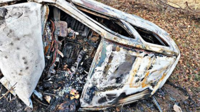 Rajnandgaon: Chhattisgarh: Car Catches Fire After Accident, 5 Of A ...