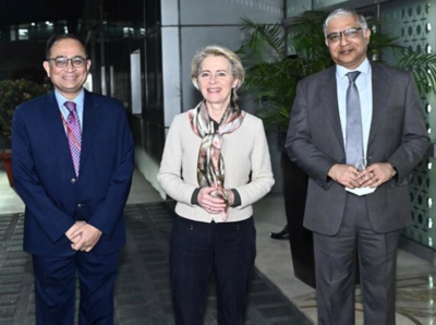 EU chief Ursula von der Leyen arrives in India for two-day visit