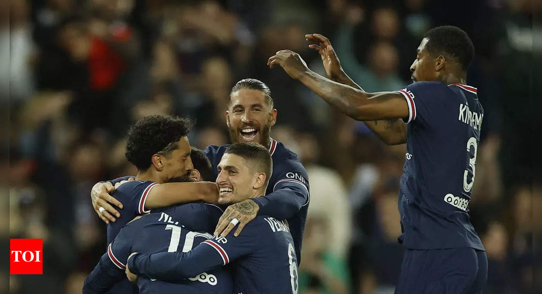 PSG wrap up record-equalling 10th Ligue 1 title despite Lens draw | Football News – Times of India