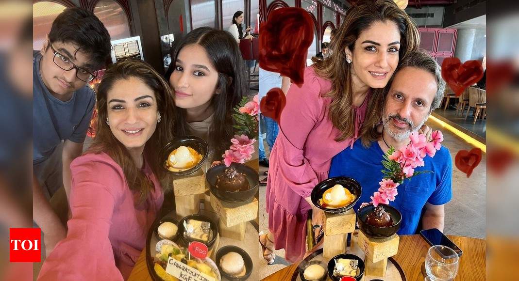 Raveena Tandon’s daughter Rasha throws surprise party for her mother to celebrate ‘KGF Chapter 2’ success – Times of India