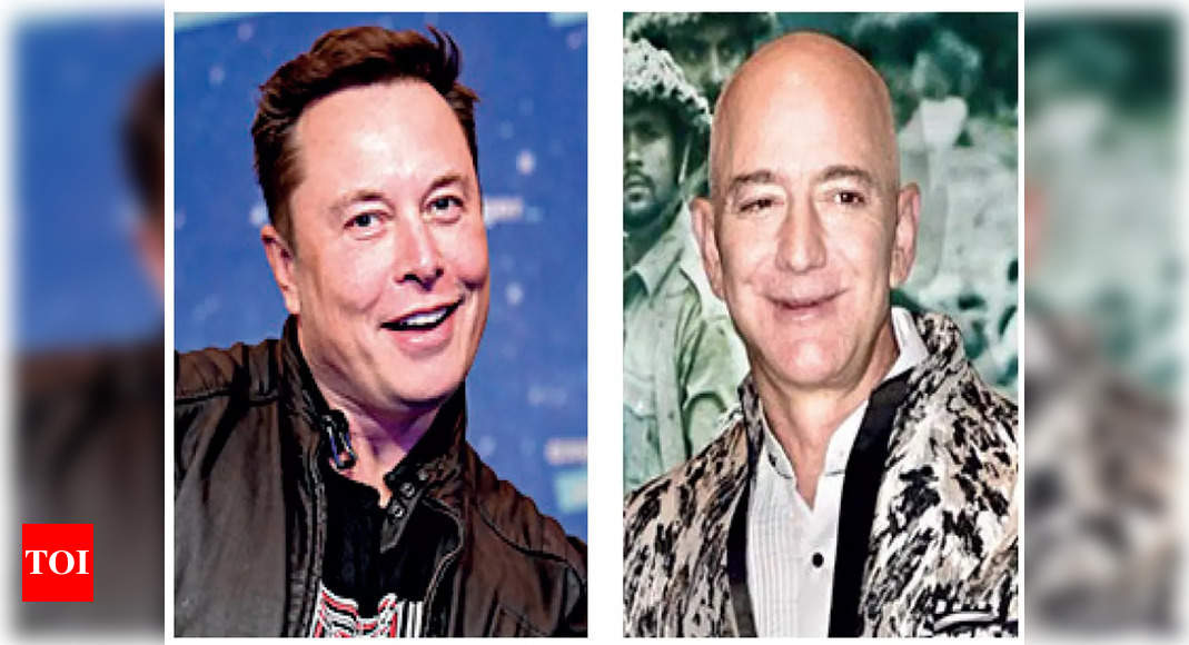 musk:  Jeff Bezos ‘trolls’ Elon Musk and then praises him – Times of India