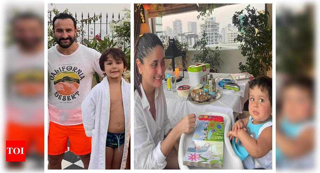 Kareena Kapoor and Saif Ali Khan sit back within the pool with Taimur and Jehangir – See within pictures | Hindi Film Information