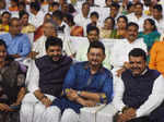 Muralidhar Mohol, Swapnil Joshi and Devendra Fadnavis