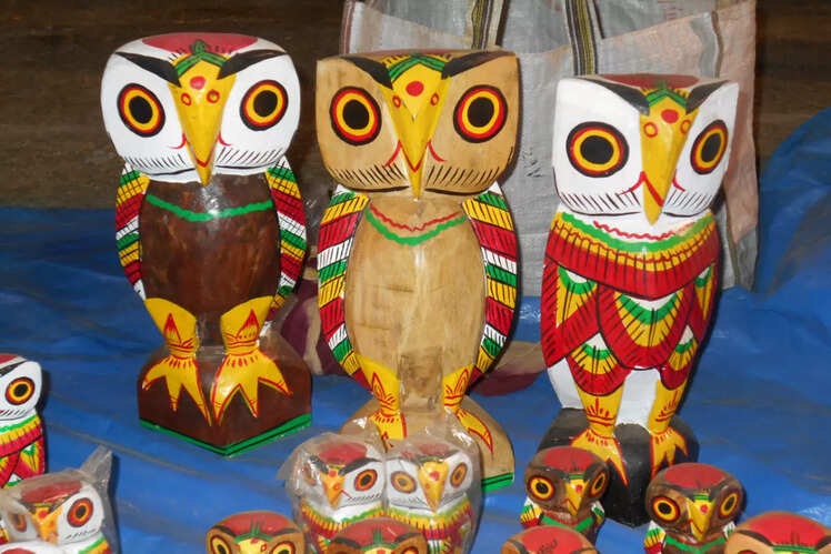 Wooden dolls of Natungram, West Bengal