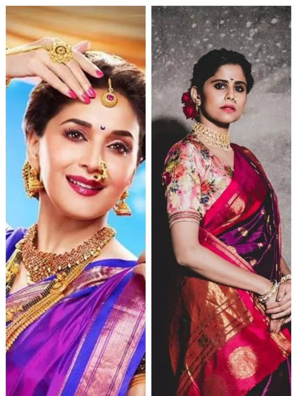 Marathi actresses who stunned in Nauvari Saree | Times of India