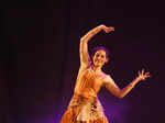 Members of Sankhya Dance Academy performed on thematic Bharatnatyam presentation