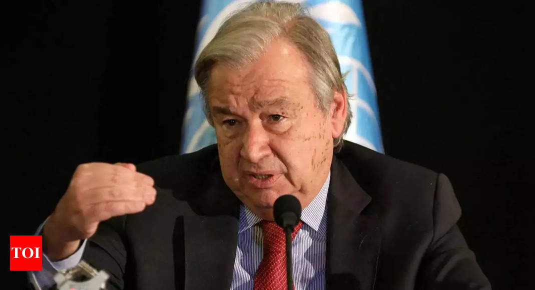 moscow:  UN chief in Moscow says wants Ukraine ceasefire ‘as soon as possible’ – Times of India