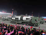 North Korea showcases banned missiles at military parade; see pics