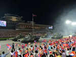 North Korea showcases banned missiles at military parade; see pics