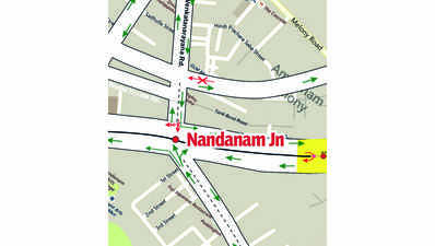 Nandanam traffic flow plan changes to ease congestion