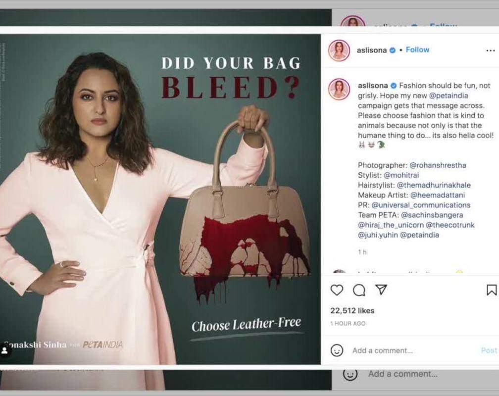 
Sonakshi Sinha campaigns for PETA against leather

