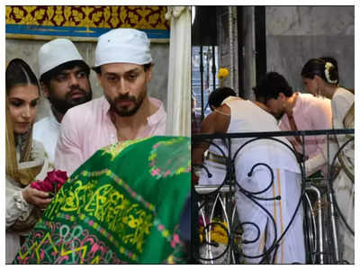 Tiger Shroff and Tara Sutaria visit dargah and temple in the city to offer prayers ahead of 'Heropanti 2' release – Watch video