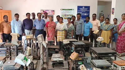 Unstamped weighing machines seized from Madurai’s Mattuthavani market