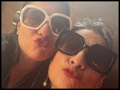 Kajol and mom Tanuja nail their pout game in new picture; Fans say, 'Our favourite duo'