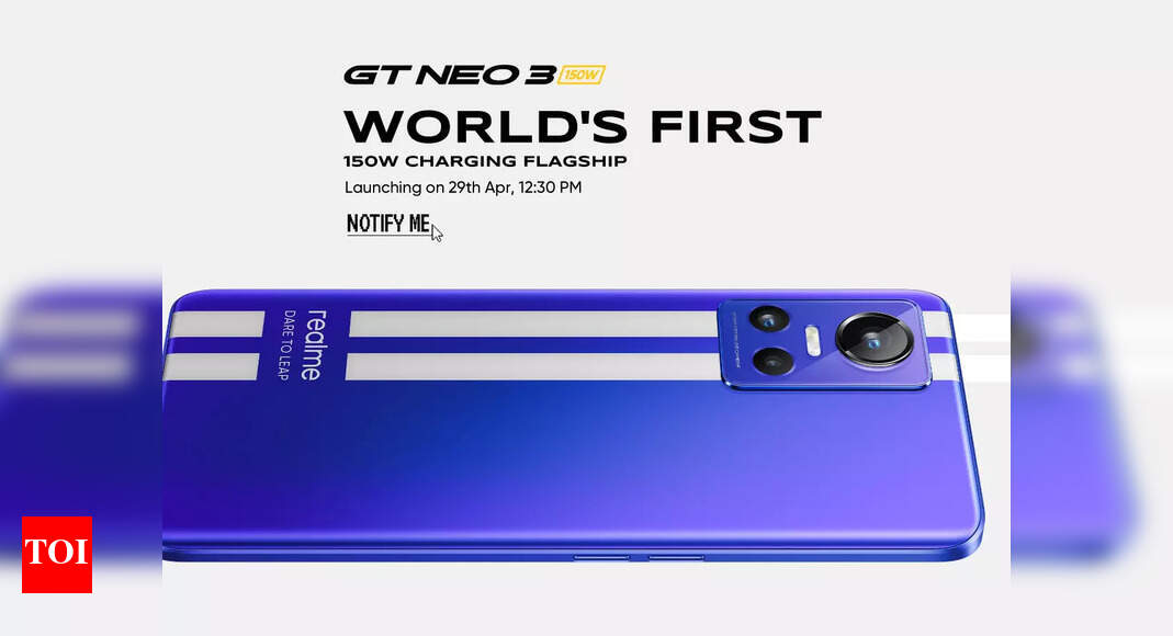 realme:  Realme GT Neo 3, Pad Mini and Realme smart TVs to launch in India today: Here’s how to watch the live stream – Times of India