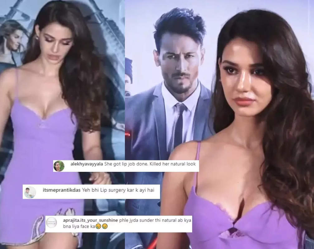 
Disha Patani's different' facial features at 'Heropanti 2' screening spark lip job and nose job rumours, netizens say 'Killed her natural look'
