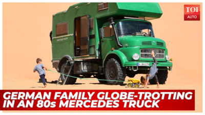 Meet the Schmitts: German family travelling across India in an 80s Mercedes truck