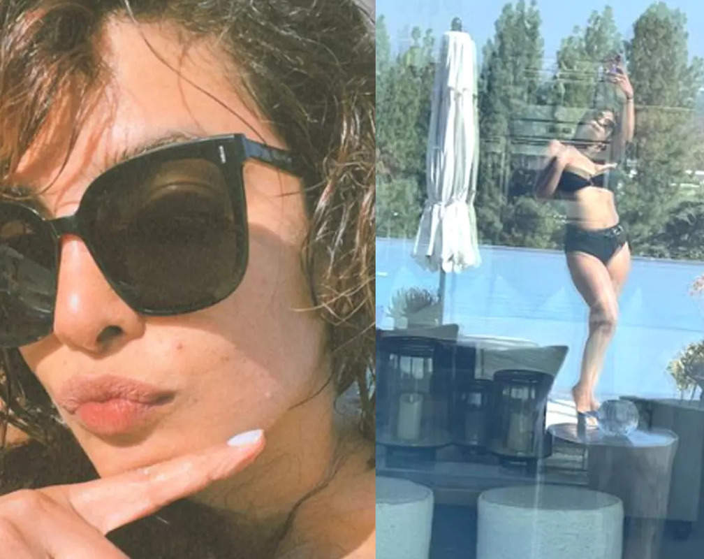 
It's a 'pool day' for Priyanka Chopra! Actress drops pictures and videos of herself in a black bikini
