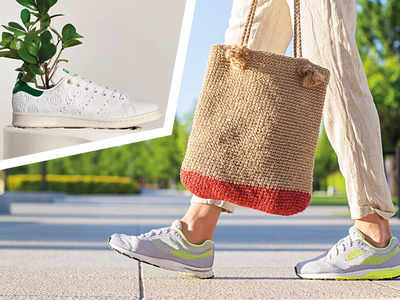 Udveksle Rusten tyfon Renewable polymers, recycled food waste and marine plastics: Pick your pair  of green shoes this year - Times of India